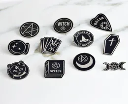 Stretche Fare It Better Witch Ouija Spells Black Moon Pin Badges Balches Backpack con perno smaltato per lana Bag4738568