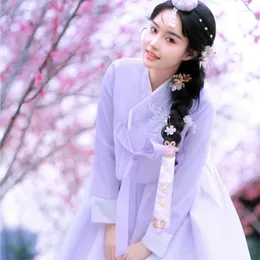 Ubrania etniczne Yanji Koreańska sukienka sądowa Daily Stage Studio Po