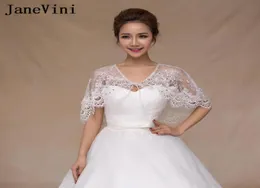 2018 Boncuklu Dantel Yukarı Gelinlik için Gelin Cape Kadın Summerspring Dantel Bolero Sposa Kısa Şallar Pelerin Omuz silkme Ceket Sargıları251734111173