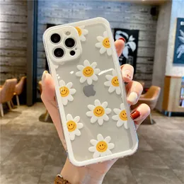 Daisy Flowers Soft Phone Case для Realme C53 C55 C33 C30 C35 C21Y C25Y C11 C15 7i 8i 9i 9 10 Pro Plus 8 5G Красочная прозрачная крышка