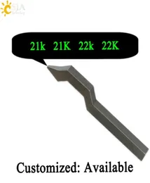 CSJA 21K 21K 22K 22Kカスタマイズ可能ロゴメタルスチールパンチゴールドシルバーリングブレスレットバックルジュエリージュエリーマークスタンプ7423839