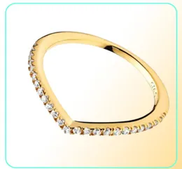 FAHMI 100 925 STERLING SILLING 2019 Осенью предварительный просмотр Shine Multiamed Ring Rose Rose Tiara Wishbone Ring Clear Sparkling Crown Ring7328620