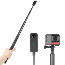 Sticks 1/4 Śruba dla Insta360 Niewidzialne selfie Stick dla Insta 360 x3 / One x2 / One Rs / R / Go 2 dla akcesoriów akcji GoPro DJI