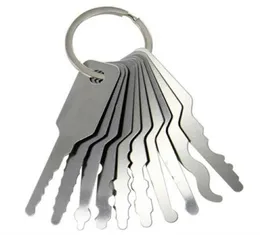 10pcs Car Jippler doppelseitige Schloss Pick Jigglers Auto Jigglers Lock Pick -Tool -Schlosser Tools 9443228