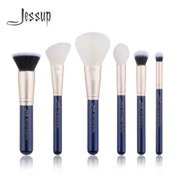 Shadow Jessup Brush Makeup Set ، 6pcs Makeup Brush Brush Foundation Foundation Eyeshadow Conealer Brochas Wooden T488