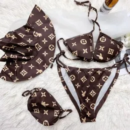 Günstiger Großhandel Designer sexy Bikini Set 2024 Neue Mode Frauen Blumenmuster sexy Strap Badeanzug Frauen Brasilianer Set Frauen Schwimmanzug Neues V3