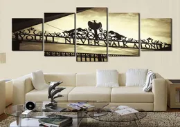 Modular Vintage Pictures Home Decor Paintings On Canvas 5 Pieces Anfield Stadium Wall Art For Living Room HD Printed Modern7773943