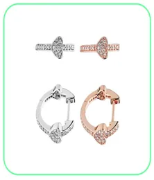 Exquisite 925 Sterling Silver Heart StudEarring Original Box for Aryuring Hearts Hoop Earrings Luxury Designer Jewelry Women Earrin9870146