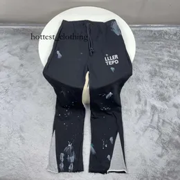 Galery Dept Pants jesień zima Europa Splash Ink Patchwork Spodnie Spodnie Bell-Bottoms swobodne sznurki dresowe mężczyźni kobiety Jogger Slim123 Fit 972