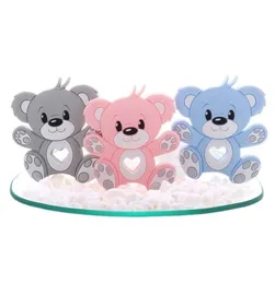 10st Silicone Bear Baby Teether Food Grade Spädbarn Tand med nappkedjan Tillbehör Ginnare Pendant Född Toy BPA Koala 21083195412