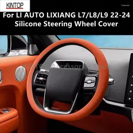 li auto lixiang l7/l8/l9 22-24シリコンカバーアクセサリー自動車用品リフィットのステアリングホイールカバー