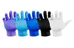 Bütün güç tek kullanımlık nitril eldivenler pvc lateks eldiven güzellik saç boyası kauçuk deneyi siyah mavi beyaz farklı renkler9447546