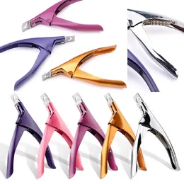 Manicure Kit Nail Clipper Acrylic Gel French False Nail Cutter Clipper File Kit With Cutiole Pusher Kit Acrylic Manicure Tools