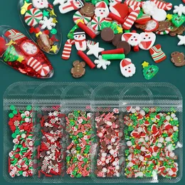 10g Christmas Polymer Clay Slices Sprinkles Epoxy Resin Filling Xmas Santa Snowman Snowflake Mix DIY Resin Jewelry Crafts Filler