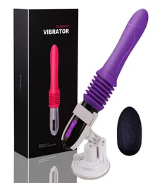 Massagear e descer a máquina de sexo Máquina de sexo vibrador vibrador poderoso pênis automático com o copo de sucção brinquedos sexuais para wo3277323
