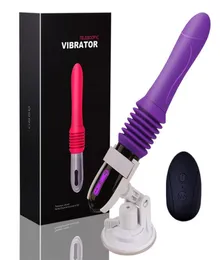 Massage upp och ner rörelse sexmaskin kvinnlig dildo vibrator kraftfull hand automatisk penis med sugkopp sexleksaker för wo3277323