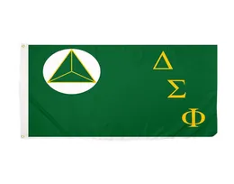 Delta Sigma Phi rozdział Flag Bractwa 3x5 FT 100D Poliester Druk cyfrowy