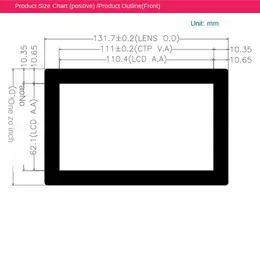 Display 4b/3b Display IP da 5 pollici IPS HD -Accessibili touchscreen conbilità compatibile Accessori per le parti per Schermo PI Raspberry PI Orange