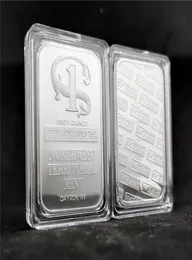 5pcs مركبة غير مغناطيسية شمال غرب Mint Dayton NV 1 Troy Ounce 999 Fine Sliver Plated Bar Remlica Collection322937597