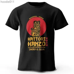 Hattshirts للرجال Hattori Hanzo طبعت 100 ٪ من القطن النقي كلاسيكي هاراجوكو تي شيرت مناسب لأعلى ملابس رياضية C24325