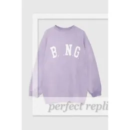 Bing Women Desginer Fashion Classic Cotton Hoodies 스웨트 셔츠 새 편지 자수 느슨한 양털 스웨터 라운드 넥 후드 AB Hoodie 915