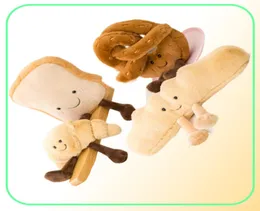 かわいいトースト人形スティッククロワッサンスモールフィートぬいぐるみおもちゃの子供039Sホームソファ装飾枕2892129
