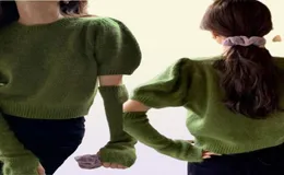 Женские свитера HSA Сексуальное плечо -свитер Женщины вязаный пуловер.