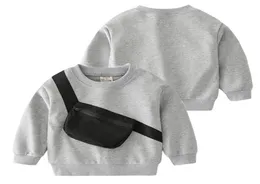 Hoodies Sweatshirts Front Pocket Sports Boys Sonbahar İlkbahar Toddler Tshir Pamuk Üstleri Tees Kış Çocukları Ceket Çocuk Giysileri6964748