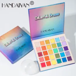 Gölge 30/35 Renk Gökkuşağı Mat Göz Farı Paleti Parlaklık Pigment Pigment Su Geçirmez Metalik Elmas Göz Farı Maquillage TSLM1