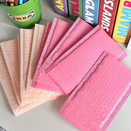 Bolsas de armazenamento 10pcs/pacote saco de bolha roxa rosa pacote expresso de espessura adesiva correio correio adesivo titular adesivo