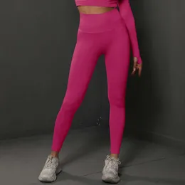 Nuovi leggings rosa rosa Yoga Slimt Pantals Fit Donne Promozione 2024 Sfini di moda Sport Pantaloni attivi Lettera stampata Ladies Peach Butt Lift Training Yoga Pants FZ2404122