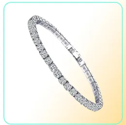 18K Whiteyellow Gold Lating Sparkling Cubic Crick Cz Cluster Tennis Bracelet Fashion Женские украшения для вечеринки Wedding3406983740528