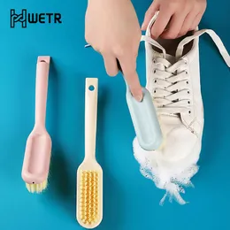 Langgriff schrubbender Pinsel weicher Borsten Waschkleidung Schuhschuhputzbürste tragbare Plastikreinigung Pinsel für Küchenbad