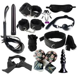 Sexy Set SM Fun 15 -teilern Kombination für Erwachsene Training Designer Bindung an Anal Plug Multi QBN52716902