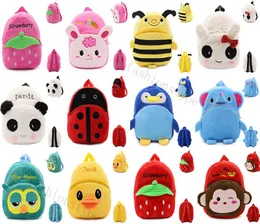 Plush Toys Children039S Pluszowy plecak kreskówkowe zwierzęta plecaki nadziewane lalka wysokiej jakości trójwymiarowe pp bawełniane krótkie PL1801791