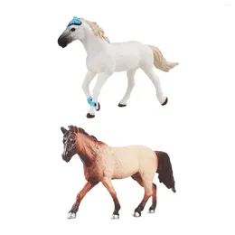 庭の装飾現実的な馬用のミニチュアモデル教育学習おもちゃデスクトップオフィスのための耐久性のある装飾飾り