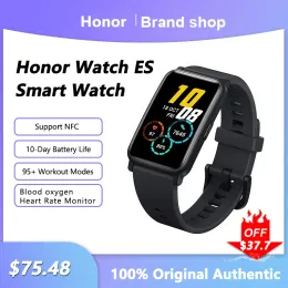 Смотрите Huawei Honor Watch Es Smart Wwatch 1.64 '' Amoled Screed Oxygen Blood Clood Sceem Monitor Мужчины Женщины Bluetooth Sport Bracelet