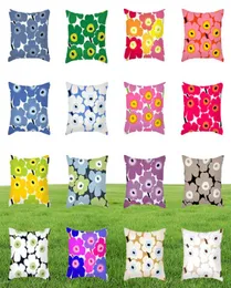 Finlândia Marimekko Sun Flower Pressled Pillow Ins bordado Sofá Backrest Cushion Cover6373706