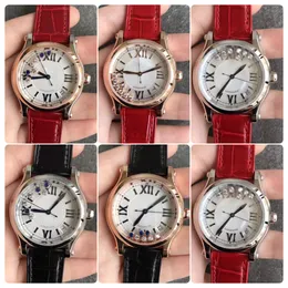 Yüksek kaliteli tasarımcı markası erkekler izle 36mm lüks dinamik yedi elmas kadran erkek kuvars saat deri kayış roman dijital klasik iş saati dimond