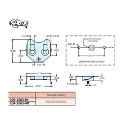 CR1620 CR1616 CR2032/CR2025 CR1225/CR1220バッテリークリップバッテリーホルダーソケットコネクタQXNFのリン青銅細胞ホルダー