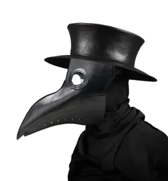 New plague doctor masks Beak Doctor Mask Long Nose Cosplay Fancy Mask Gothic Retro Rock Leather Halloween beak Mask4136641