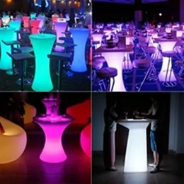 Rechargeable LED Light Table Lamp Outdoor Bar Cocktail Table