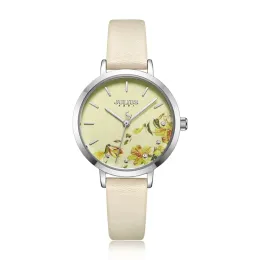 2024 Julius Watch Green Fresh Girl Fashion Watch Flower Design Delicate Gift Watch Clock For GF With Gift Box Packaging JA-1089