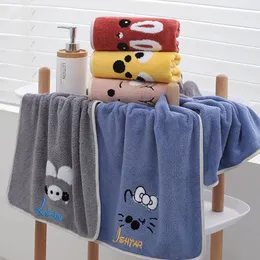 Asciugamano da ricamo personalizzato per la casa addensato acqua assorbente viso lavaggio personalizzato Nome varietà di animali domestici c