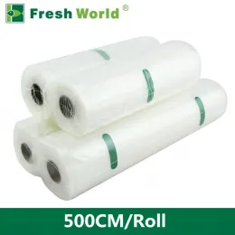 Bags Fresh World Vacuum Bags for Food Vacuum Sealer Bags Fresh Long Keeping 12 15 20 25 28 30 35*500cm Kitchen Vacuum Packaging Rolls