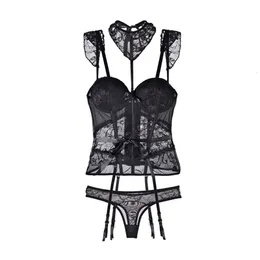 Lingerie sexy push-up corset keel waistcoat steel chest support pad separate body shapewear woman Q240412