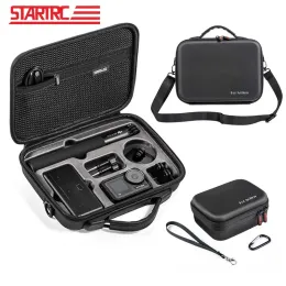 Accessories STARTRC For DJI Action 4 Carrying Case Storage Bag PU Leather Portable Shoulder Bag for DJI Osmo Action 4 Camera Accessories