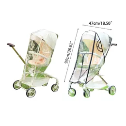 Baby Stroller Cover Cover Universal Transparent Ochrona przed wiatrema ochrona przed osłoną wręczową Akcesoria do wózka