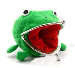 Impreza przychylność dzieci039s mini portfel Cartoon Animal Frog Style Plus Velvet Fashion Słodka moneta Polejka na Rok prezenty na K4730524