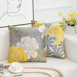 Pillow 45 45cm Linen Cover Waterproof Stain And Oil Printing Polyester Living Room Home Sofa S